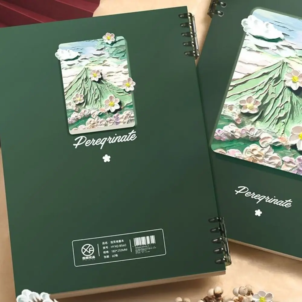 Oil Painting Loose-leaf Book A5/B5/A4 Rose Mary Filler Paper Notebook Thickening Cover Somnambulist Student Diary Notepad