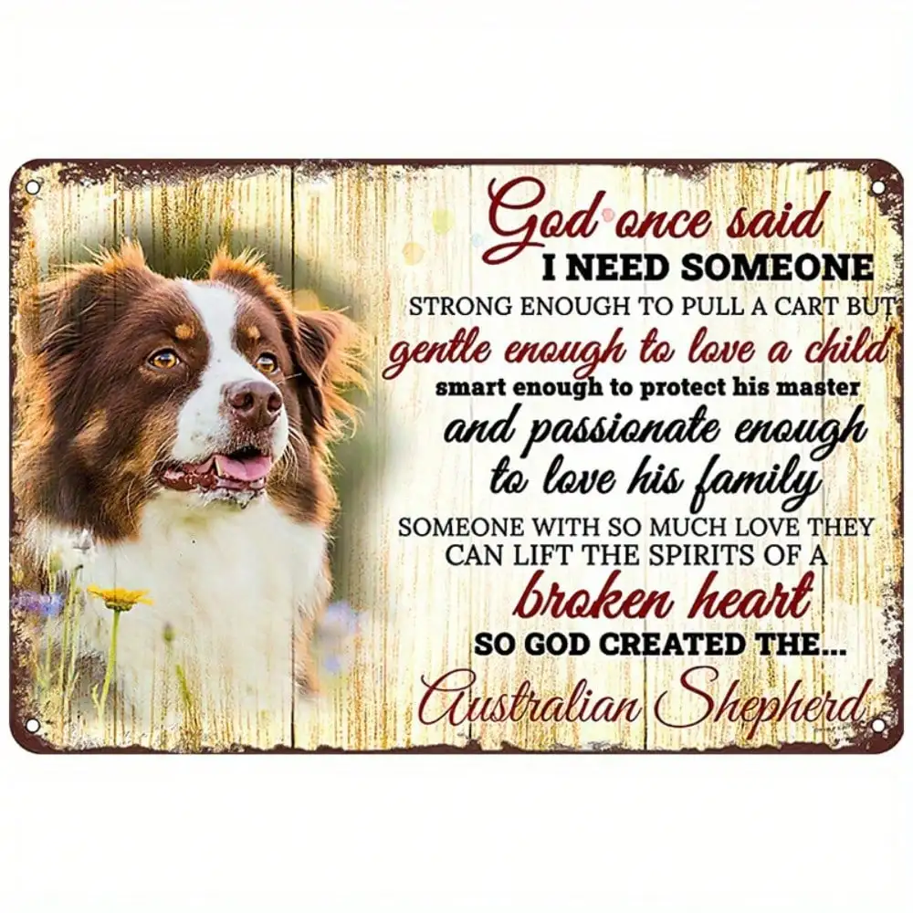 أستراليا الراعي خمر معدن الحديد علامة ريفي جدار الفن للمنزل بار مقهى ديكور