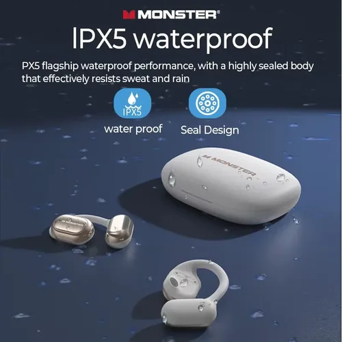 Imagen 2 del producto Monster AC100-auriculares inalámbricos con Bluetooth, cascos con sonido HIFI, calidad HD, llamada táctil, resistentes al agua, para deportes al aire libre