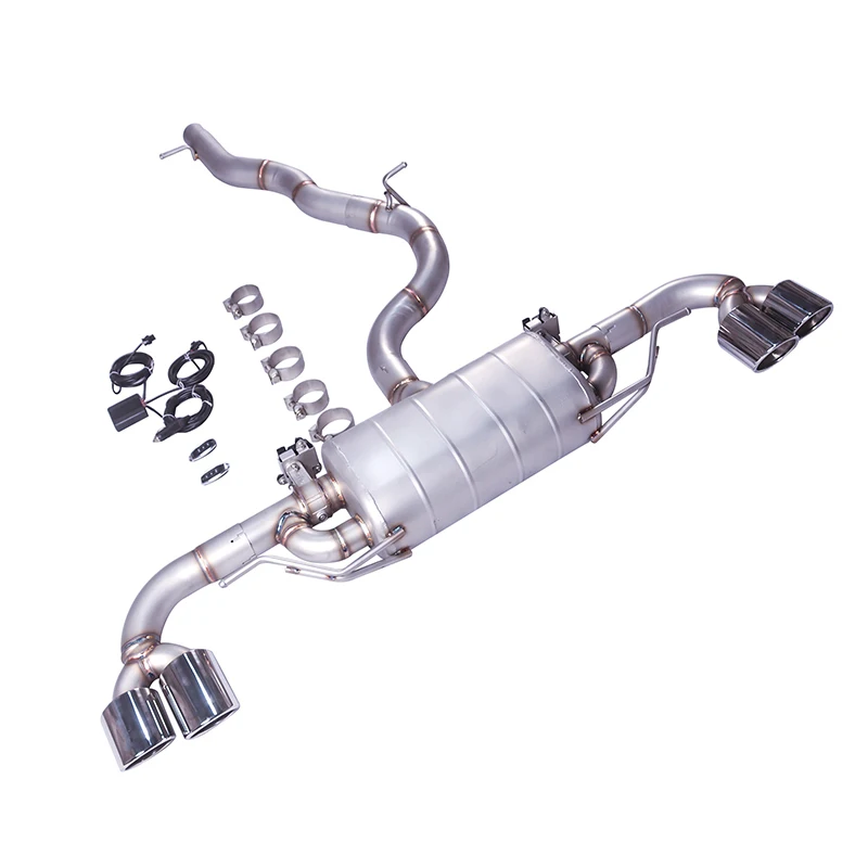 This is a suitable exhaust silencer for the Audi TT, a high-performance stainless steel electric valve exhaust system.