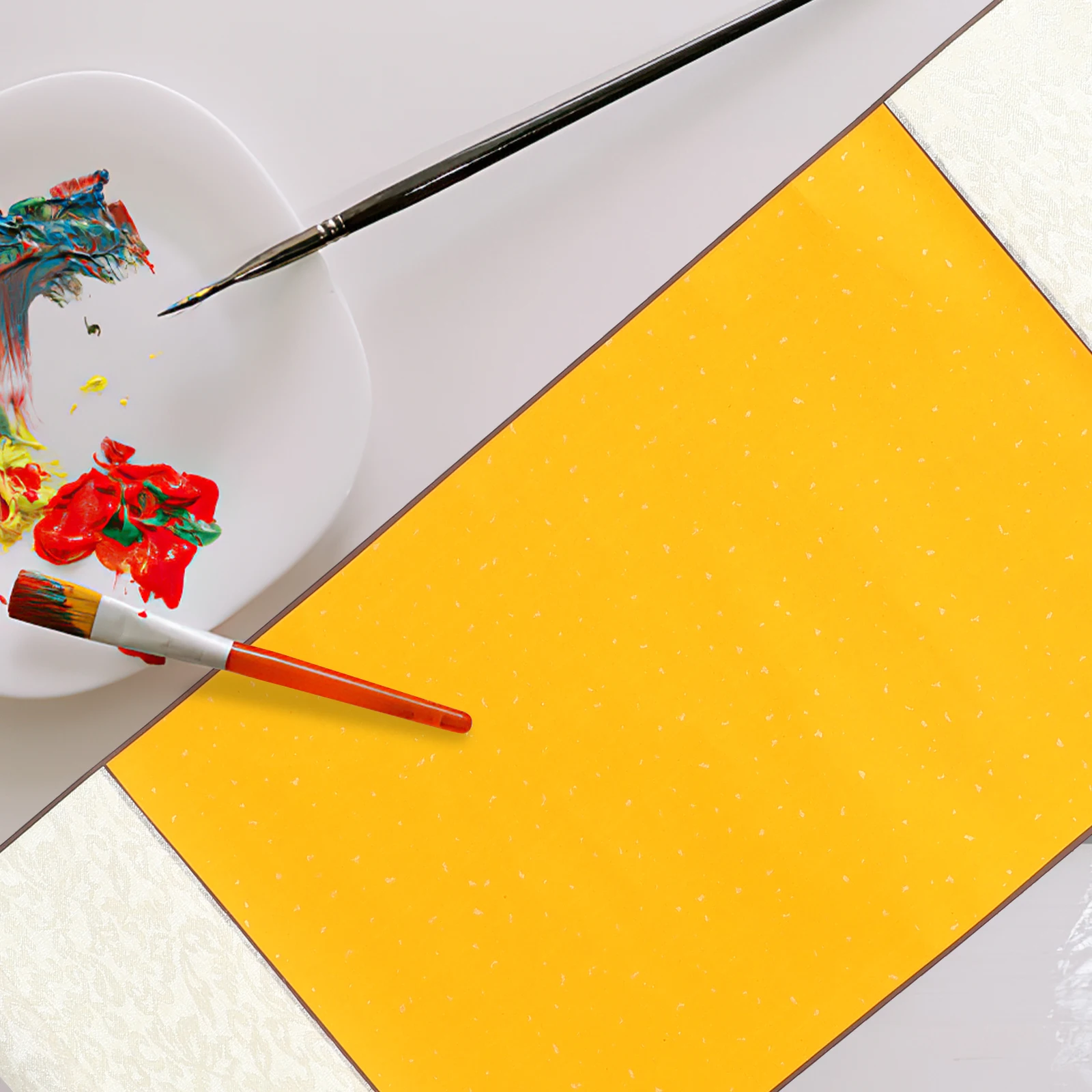 Scroll Paper Blank Chinese Scrolls Rice Japanese Sumi Writing Painting Xuan Hanging Wall Drawing Knob Hand Rolled
