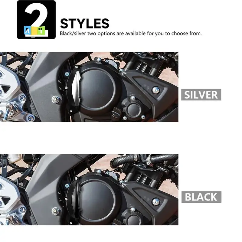 

A04E-Motorcycle Engine Protector Slider Cover Protection Cylinder Guard For Yamaha MT-125 XSR 125 2021- MT125 XSR125