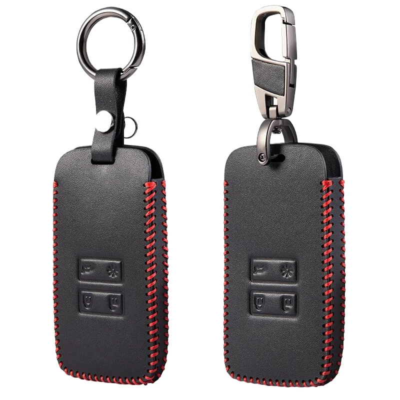Neue Leder-Autoschlüsselhülle für Renault Koleos Captur Megane Clio Scenic Talisman Arkana für Dacia Sandero Fob.