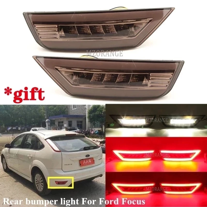 

2 шт. светодиодный отражатель заднего бампера для Ford Focus Hatchback 2009-2013 для Ford Focus 2 MK2 Escape Kuga, задний сигнал, противотуманная фара
