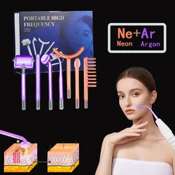 High Frequency Facial Wand For Hair Face Anti Aging Therapy Acne Tool Neon+Argon Wands Skin Beauty (no handle)