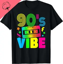 Graphic Birthday Gift Funny 90s Vibe Retro 1990s Styles Costume Party Outfit T-Shirt Men Clothing Streetwear Graphic T Shirts