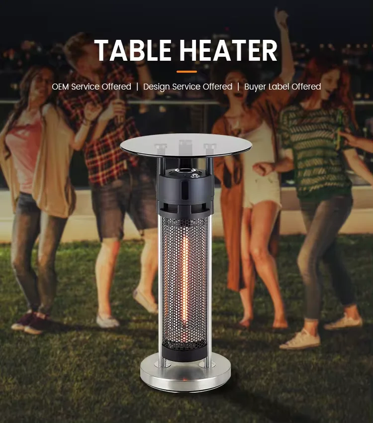 Ir Sensing 1200W Electric Outdoor Bar Table Heater