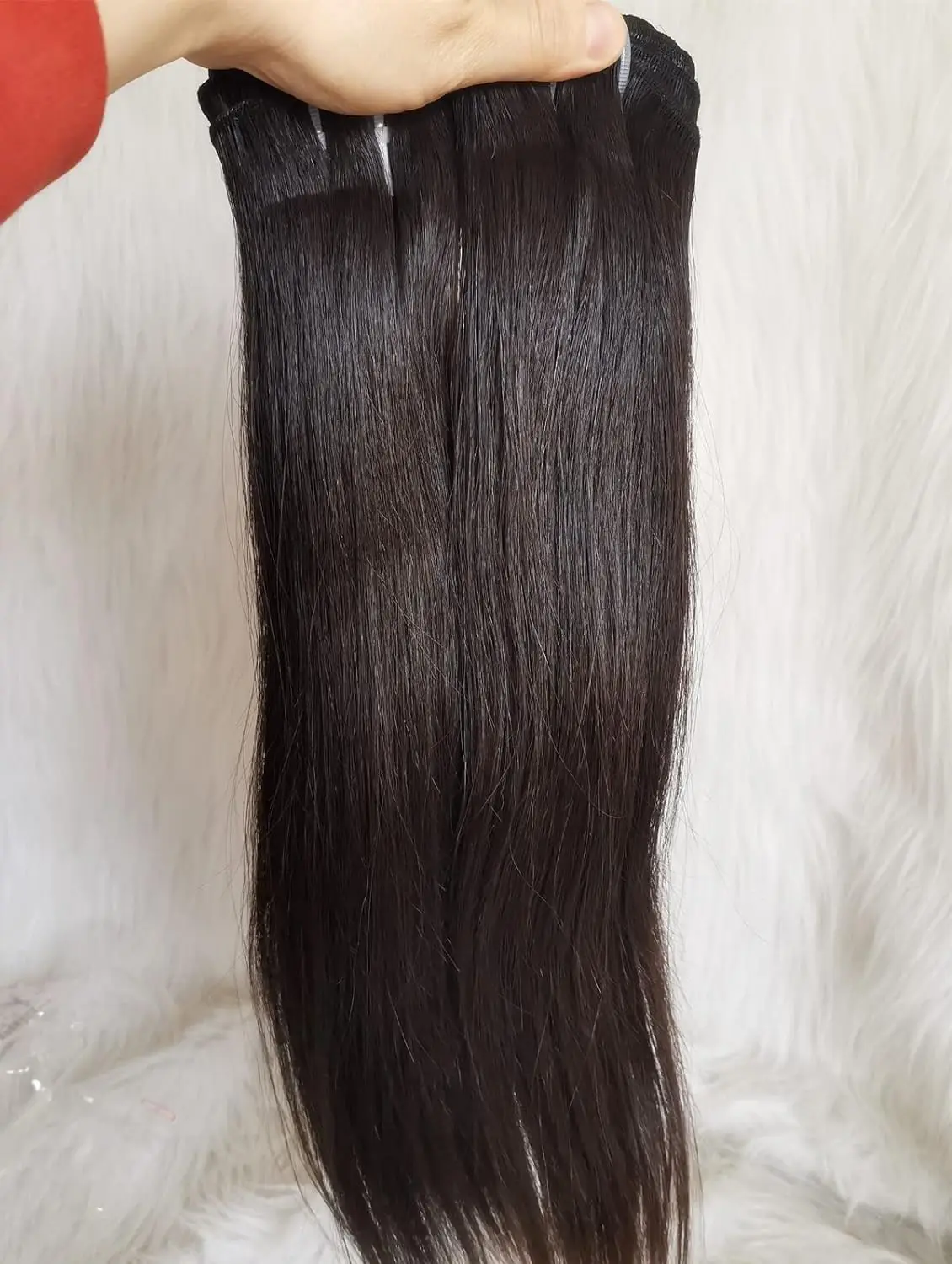 Pacotes de cabelo reto brasileiro para mulheres negras, 100% cabelo humano, extensões de cabelo remy virgem, pacotes de tecer, 32in, 1 PC, 3 PCs, 4 PCs