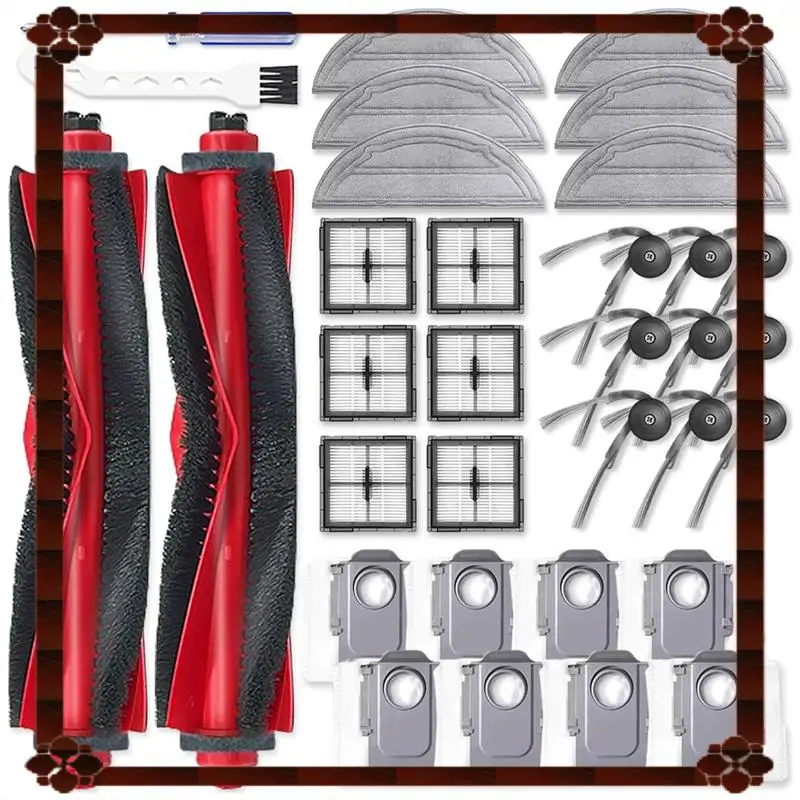 مجموعة ملحقات التسليم لمدة 24 ساعة لقطع غيار المكنسة الكهربائية Roborock Q10 S5/Q10 S5+/Q10 X5/Q10 X5+