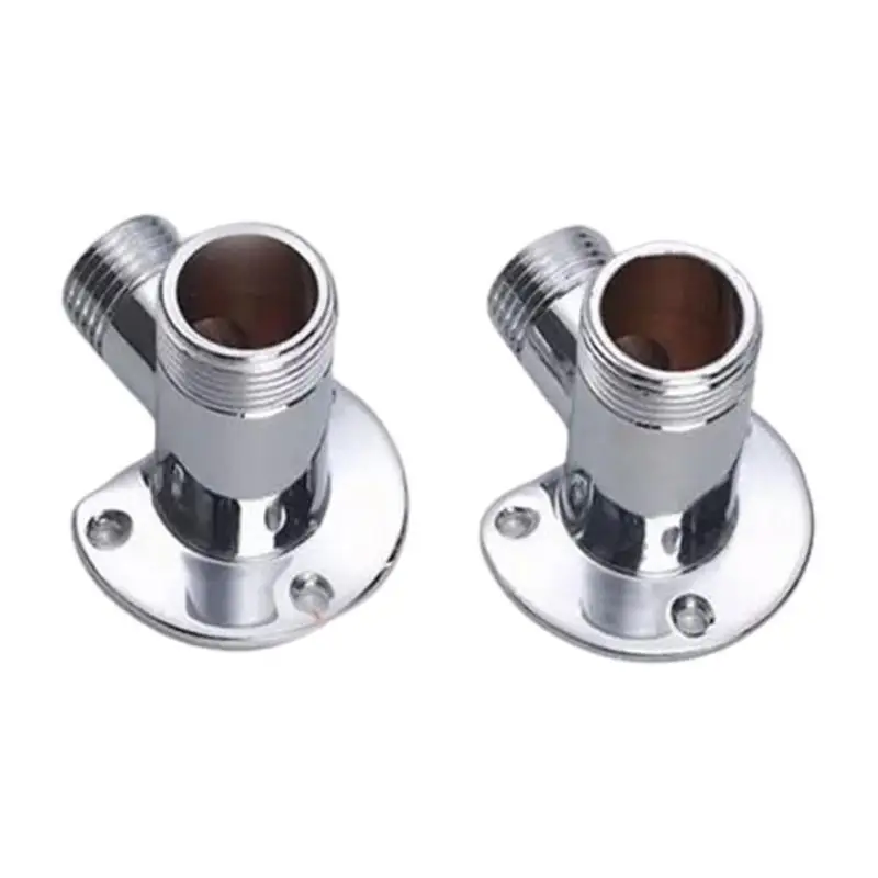 2pcs Shower Head Adapter Base Easy Conversion for Faucet to Shower Head Durable Q81C
