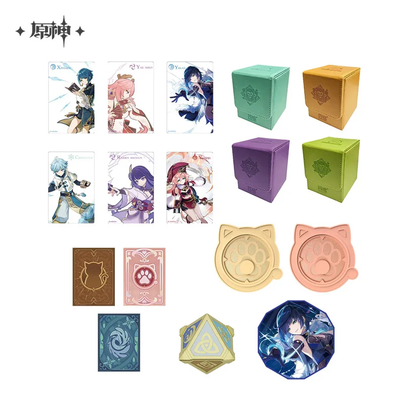 

Официальный товар Sunsyea Genshin Impact miHoYo Original Authentic Genius Invokation TCG Elemental Восьмисторонние игральные кости QSZH