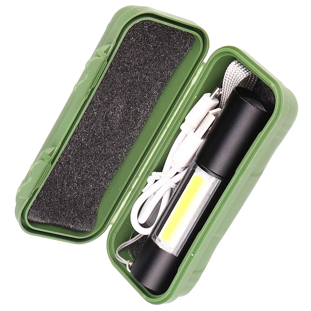 

1Pcs Portable Aluminum Alloy Rechargeable Flashlight Mini Zoom LED Torch Adjustable Focus Outdoor Camping Hiking Lamp