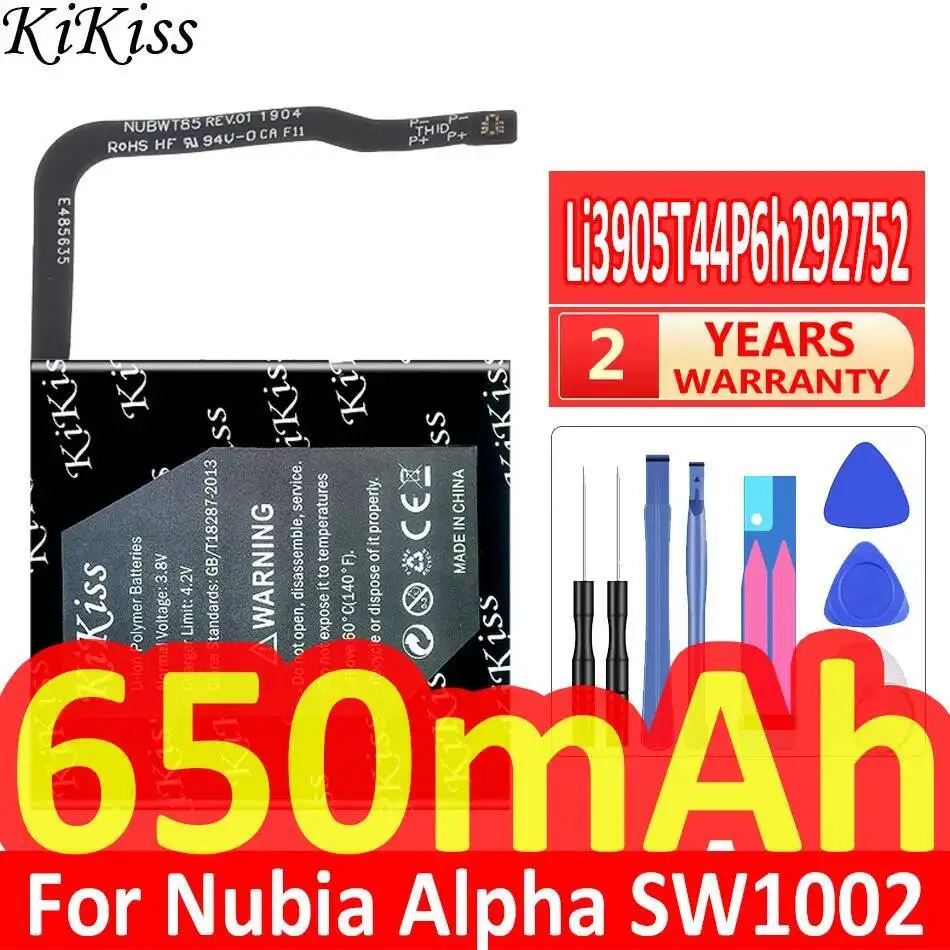 ل Zte Nubia Alpha SW1002 بطارية ساعة عالية التوافق 650Mah خفيفة الوزن Li3905t44p6h292752