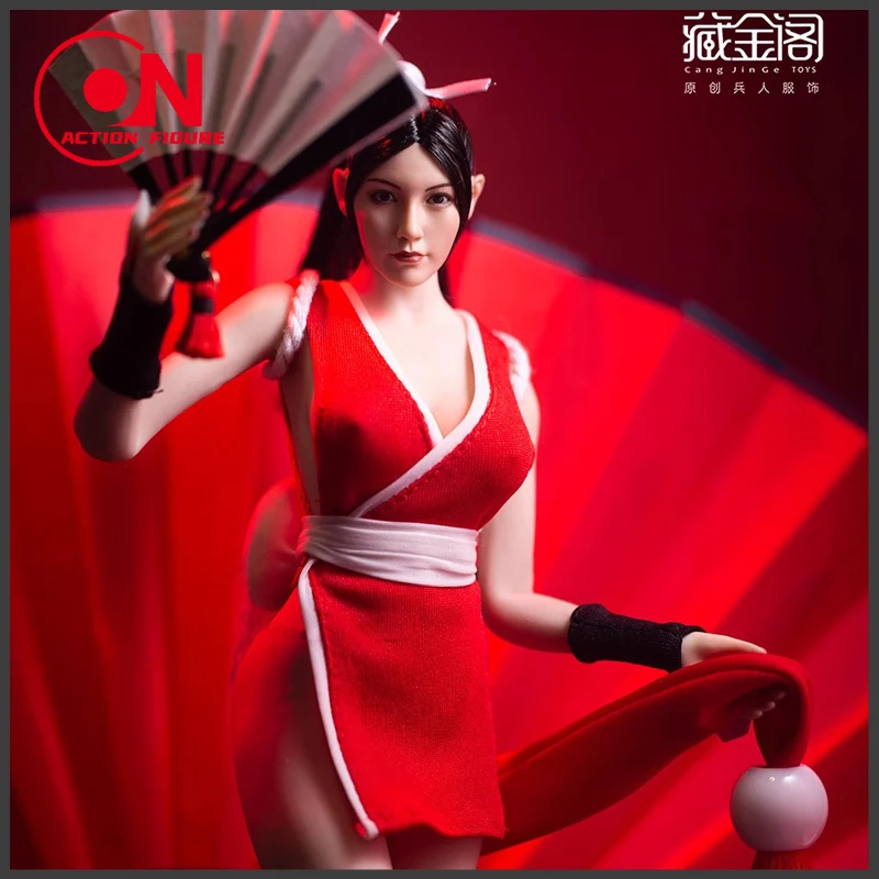 En Stock 1/6 Échelle CJG-W006 Femelle Japon Anime Vêtements Rouge Fourche Haute Gastronomie Jupe fibrfor 12 Pouces Action Figure PH Corps