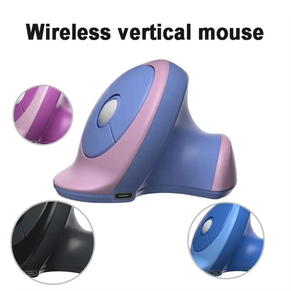 2.4G Wireless Ergonomic Optical Mouse Bluetooth Mini Dual-mode Vertical Mouse Comfortable DPI Adjustable Gaming Mice School