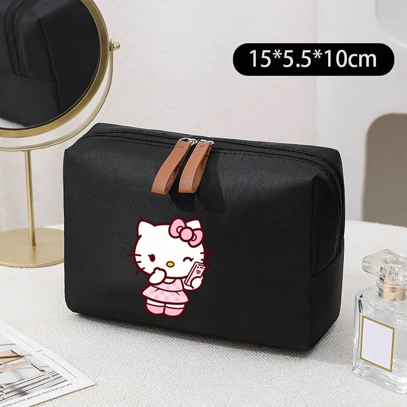 Cute Hellokitty Casual Women's Cosmetic Bag New Storage Bag Box Washing Kawaii Travel Ladies Makeup Bag Makeup Organizer Case