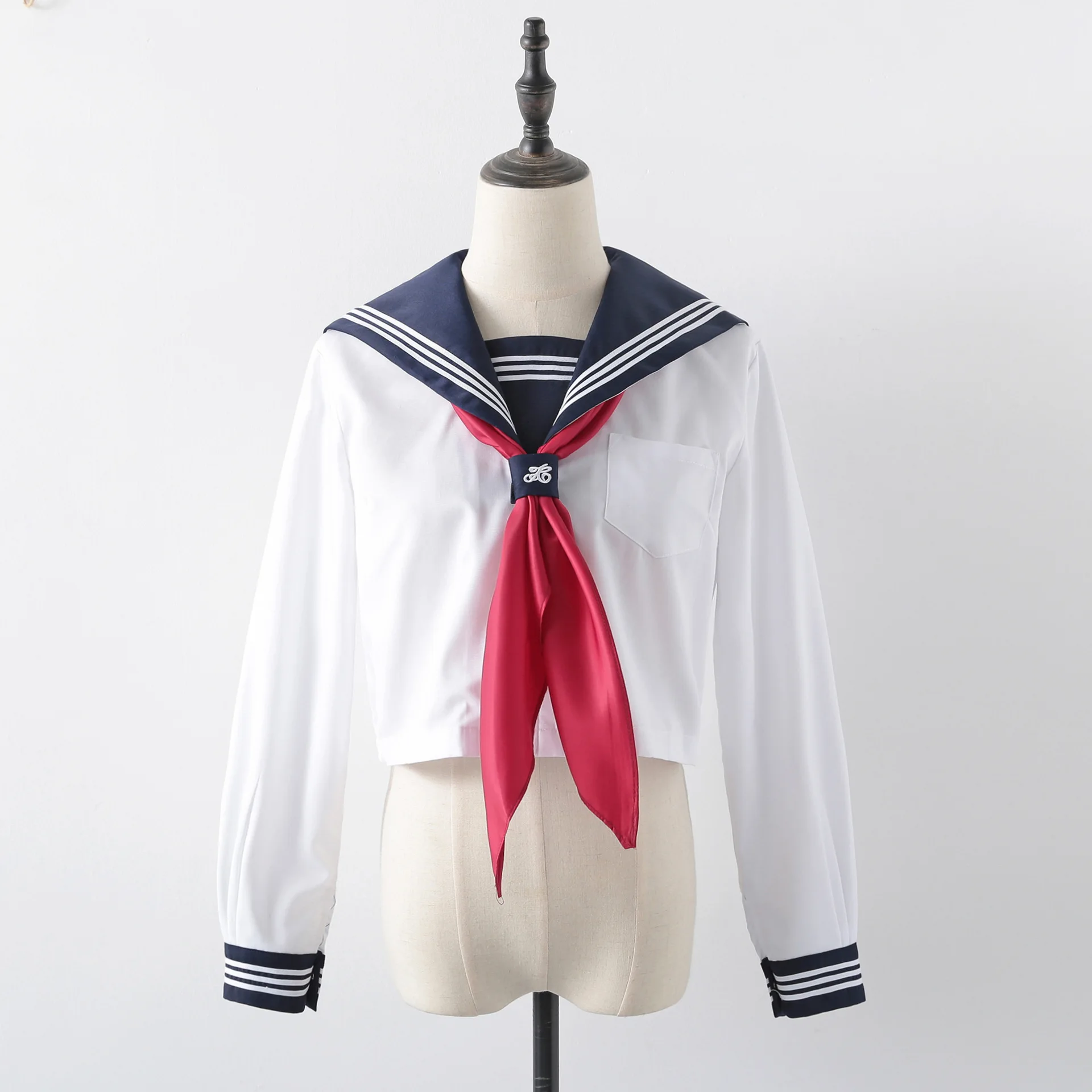 Japanse Jk Pak Drie Lijnen Vrouw Schooluniform Middelbare School Matrozenpak Marine Cosplay Kostuums Student Meisjes Geplooide Rok