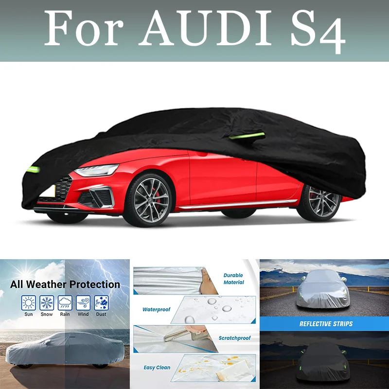 

For AUDI S4 Car Cover Waterproof Dustproof Car Cover UV Protective Car Cover Exterior Snow Protection Covers Car Accessories