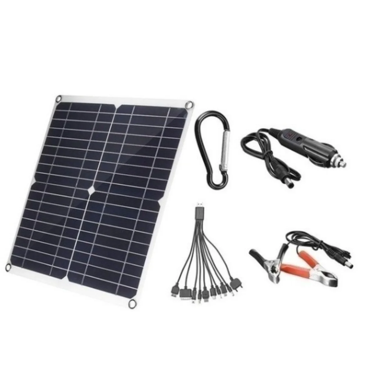 100 واط 18 فولت لوحة طاقة شمسية مرنة IP68 الخلايا الشمسية لوحة شاحن بالطاقة الشمسية المزدوج USB للتخييم RV سقف المنزل شرفة كاميرا خارجية مقاومة للماء #3