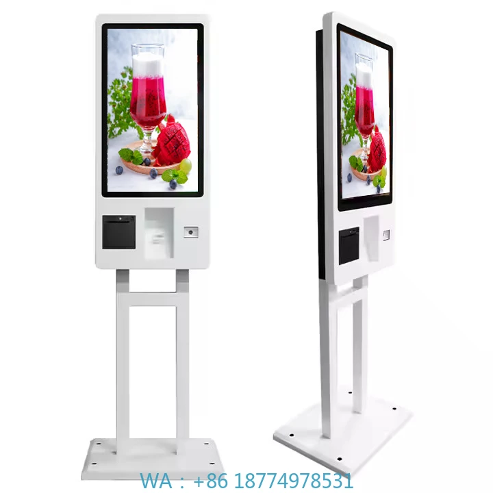 

n Android/Windows OS Indoor Use Wall-Mounted Option 21.5/24/27/32 Inch Self-Service Restaurant Pay Kiosk Capacitive Touch Scree