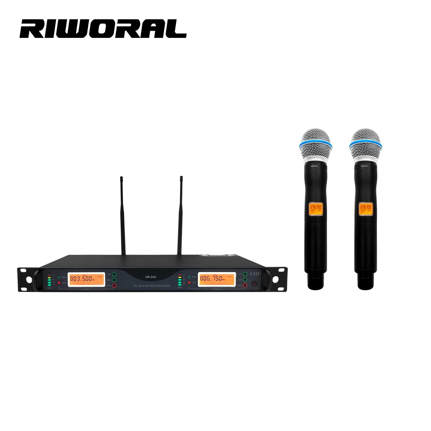 

UR24 Professional 2 channel wireless microphone system for stage performance level