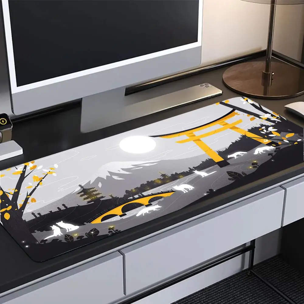 XXL Japanisches Gaming-Mauspad, Neues XXL-Mauspad, Tastaturmatte, Gamer-Soft-Office-Teppich, Tischunterlage, Langes Desktop-Mauspad – Detail 3