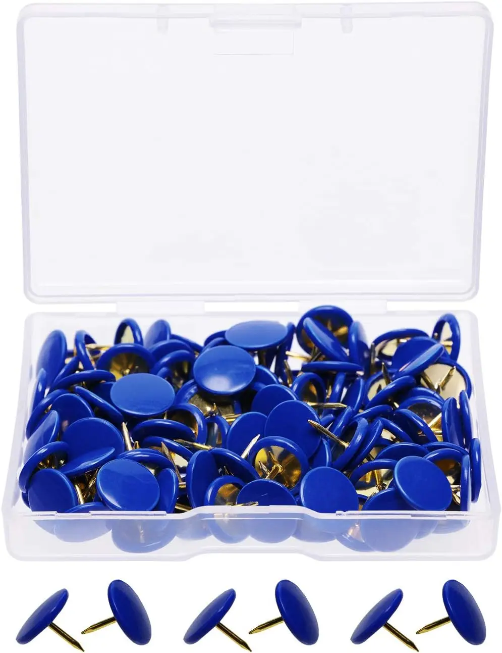 Multicolor Round Head Plastic Push Pins Thumbtacks