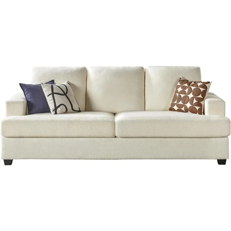 

Deep Seat Comfy Sofa-Contemporary Chenille Sofa Couch, 3 Seater Sofa for Living Room-Oversized