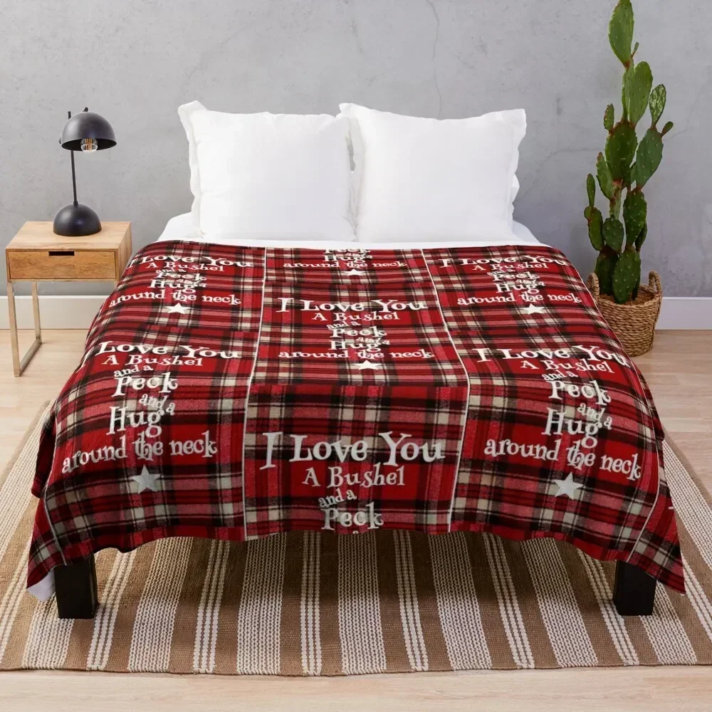 

I love you a bushel and a peck Throw Blanket Soft Comfort Blanket for Reading Watching TV