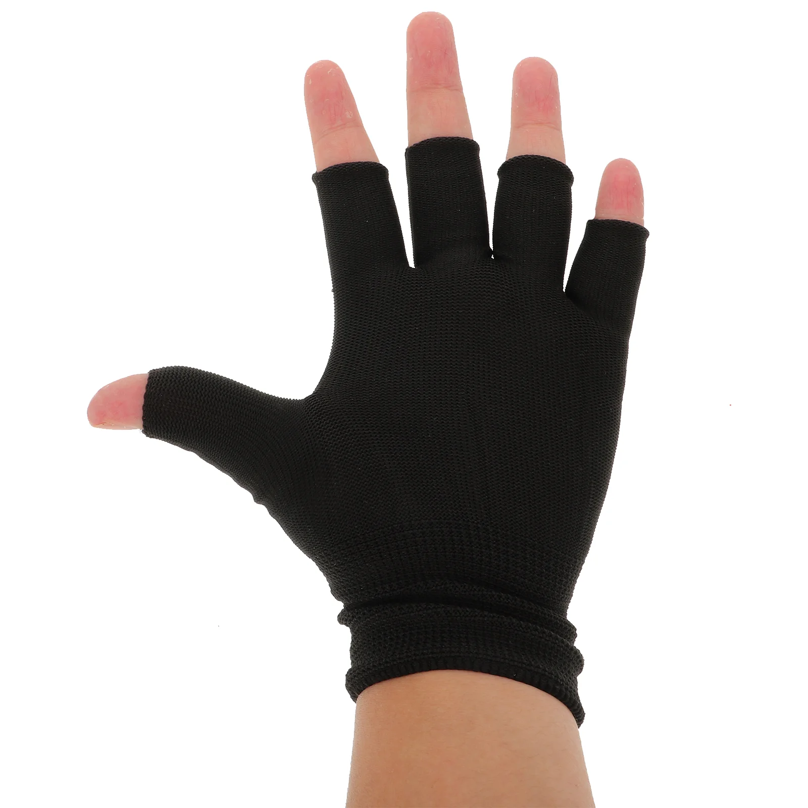 Protection Half Finger Gloves Workout Mitten Short UV Protection Gloves for Nail Outdoor Cycling Climbing Riding