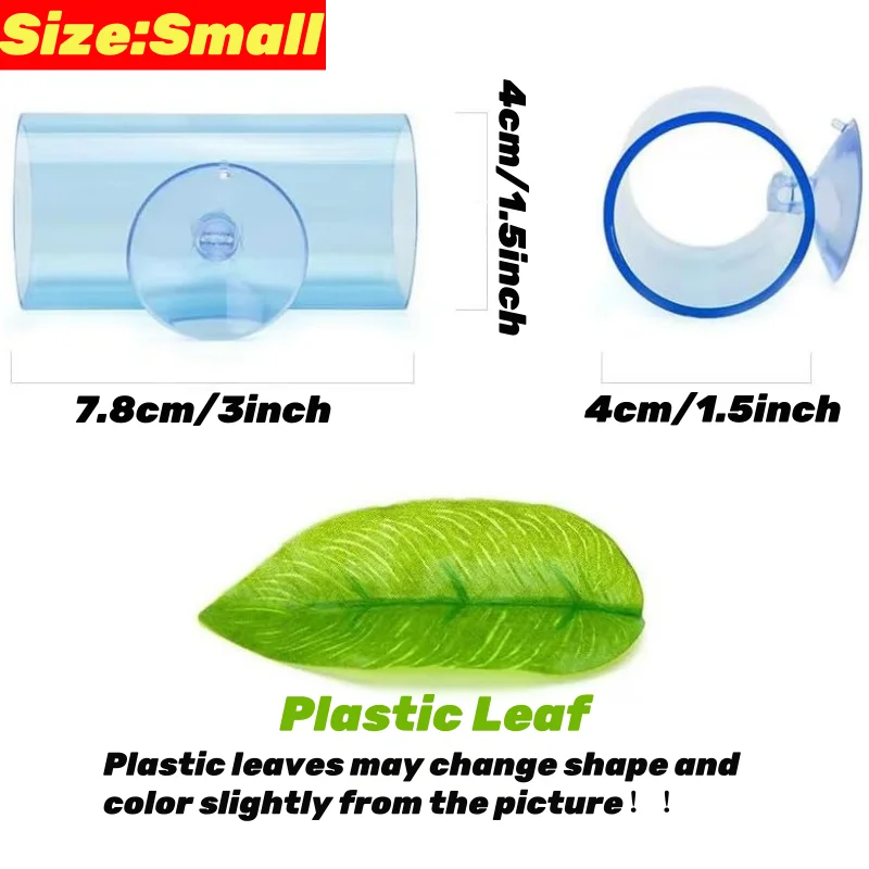 1pc Aquarium Betta Fish Acrylic Tube Small Tunnel/Hollow Design For Better Observation Of Betta Fish/Betta Fish Tank Decorations