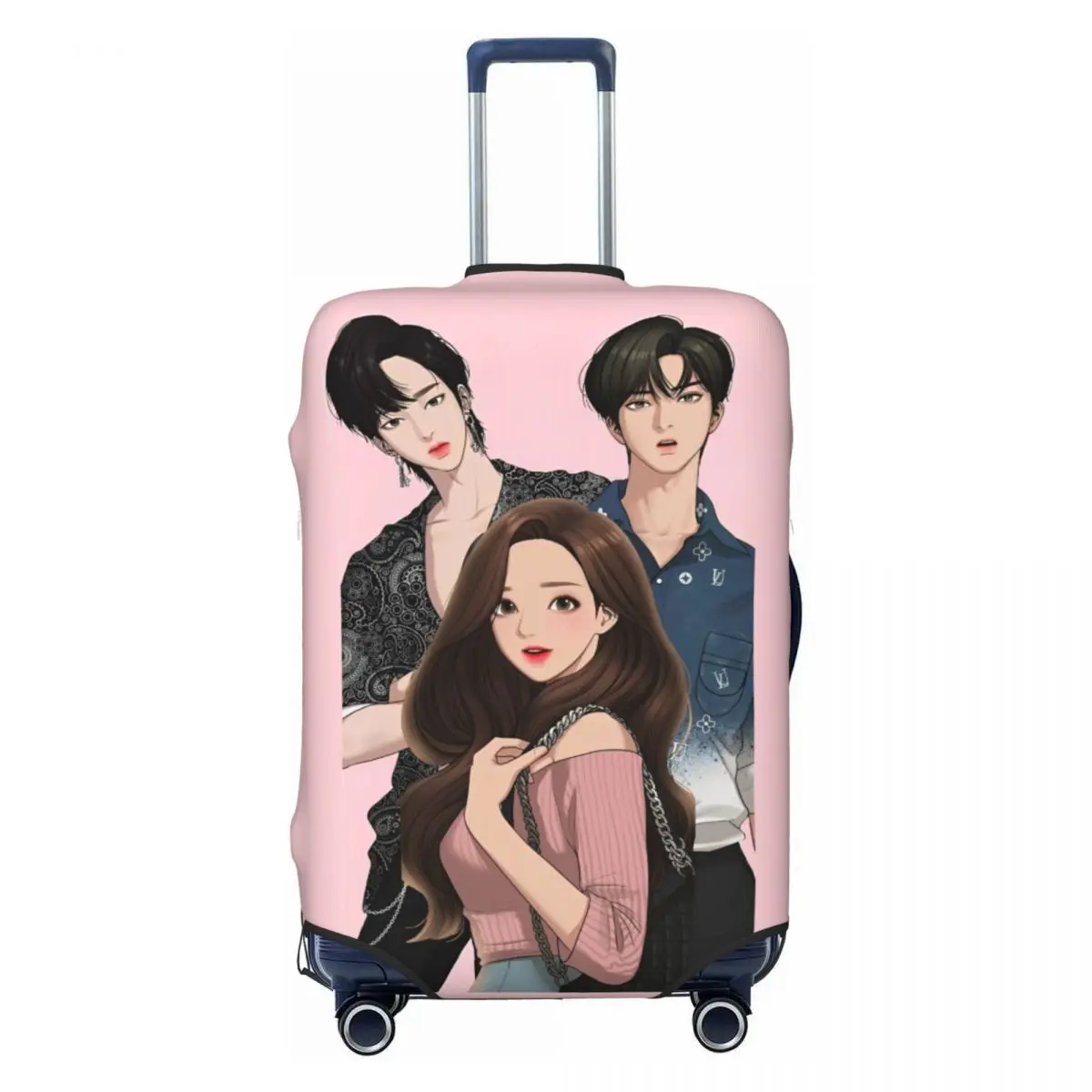 True Beauty Series Hwang In Youp Cha EunWoo Suitcase Cover Travel Protection Vacation Fun Luggage Case