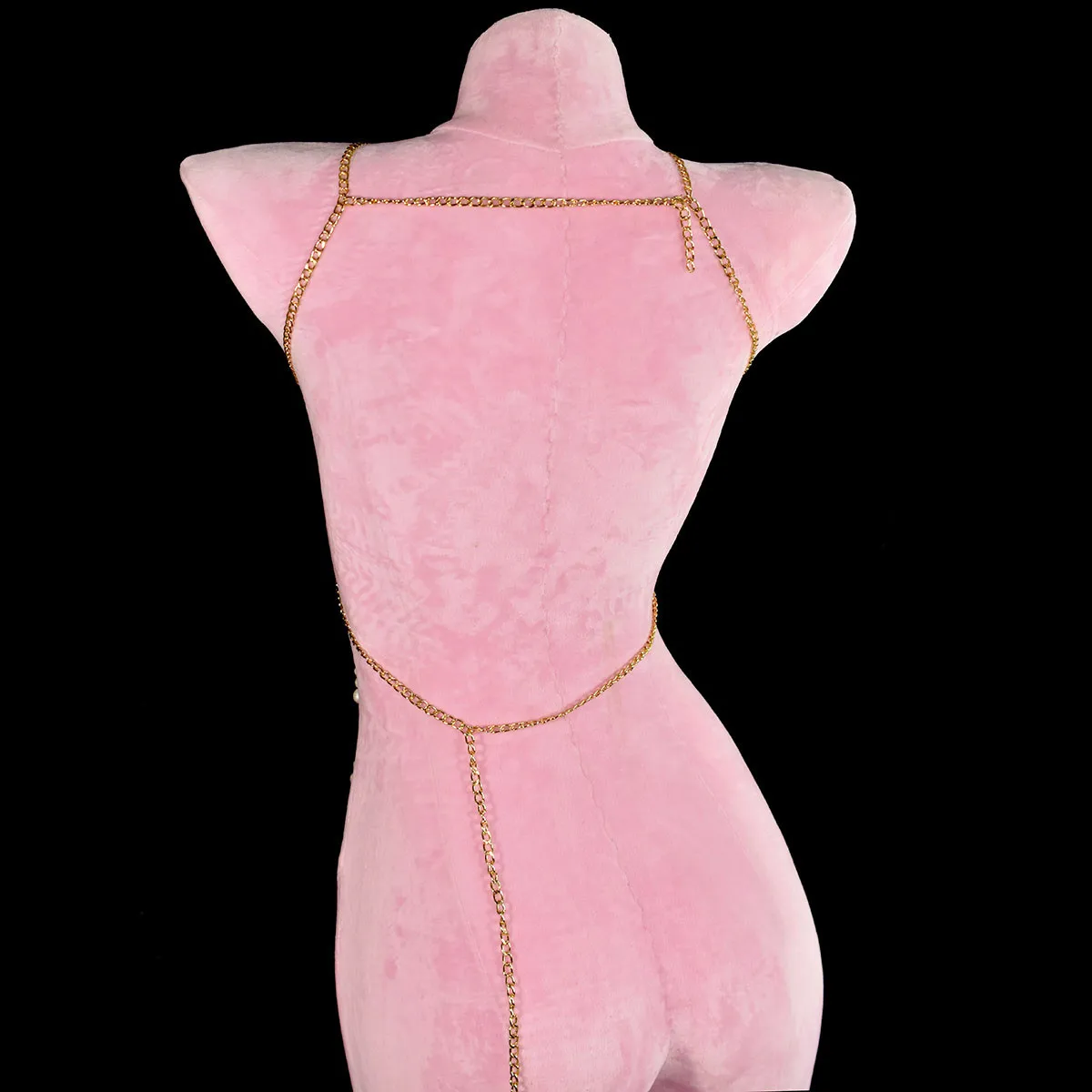 موضة التجاعيد الملمس اللؤلؤ الصدرية سلسلة رائعة نازف شرابة الخرز الجسم سلسلة عشاء حفلة الملابس الداخلية الملحقات