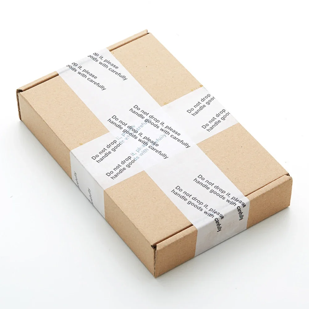 Cinta adhesiva autoadhesiva para sellado de cajas Express, no la deje caer, productos