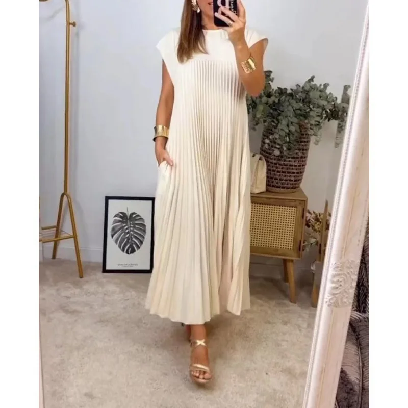 Women O-Neck Pocket… - image