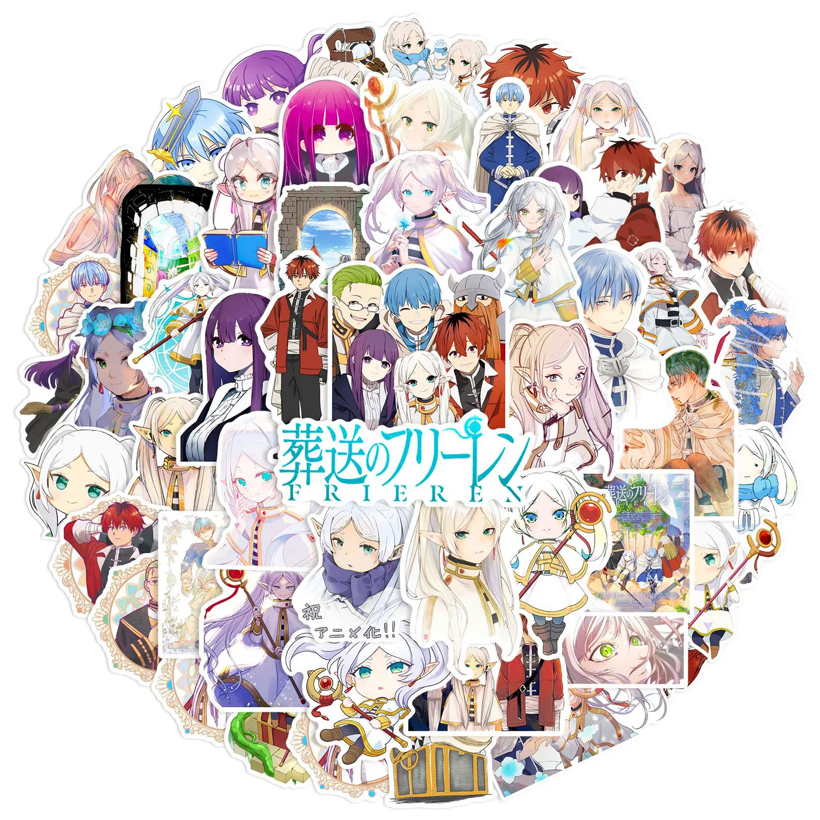 10/30/50pcs Japanese Anime Frieren At The Funeral Graffiti Sticker Laptop Diy Phone Case Laptop Car Water Cup Kids Toys Sticker