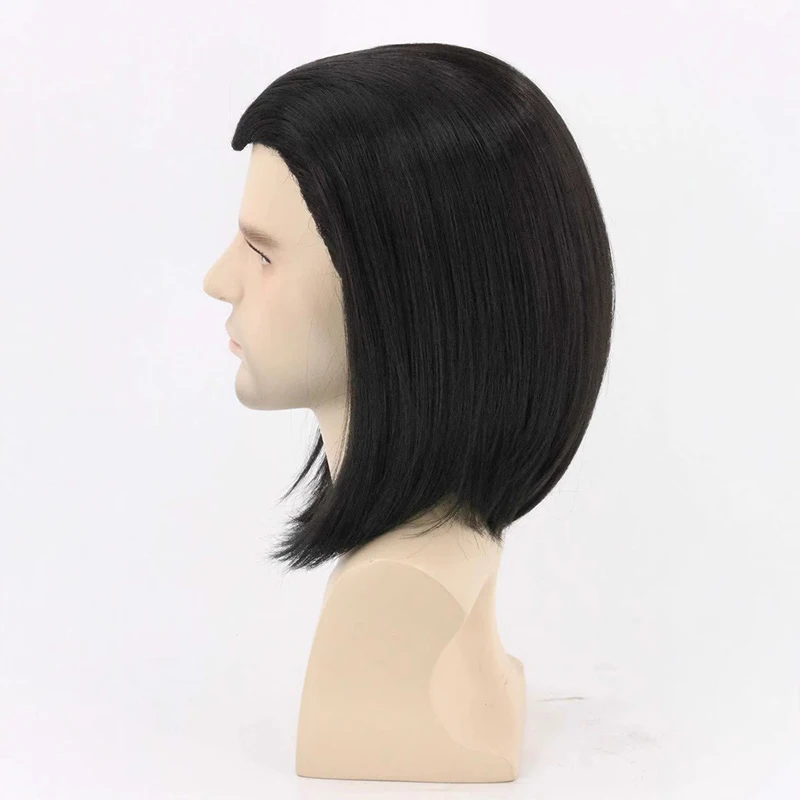 Feest Cosplay Pruik Naar binnen Krul Kort haar Podium Sitcom Kleding Match Widow's Peak Bob Kapsel Bar Hoofddeksels Schouderlengte haar