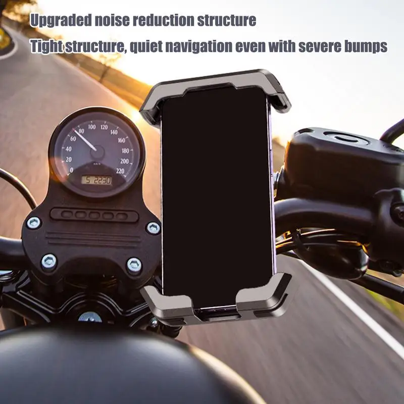 Motorcycle Phone Holder Mount Anti-Shake ATV Phone Mount Scooter Navigation Clamp For SUVs RVs Motorbike Outdoor Riding