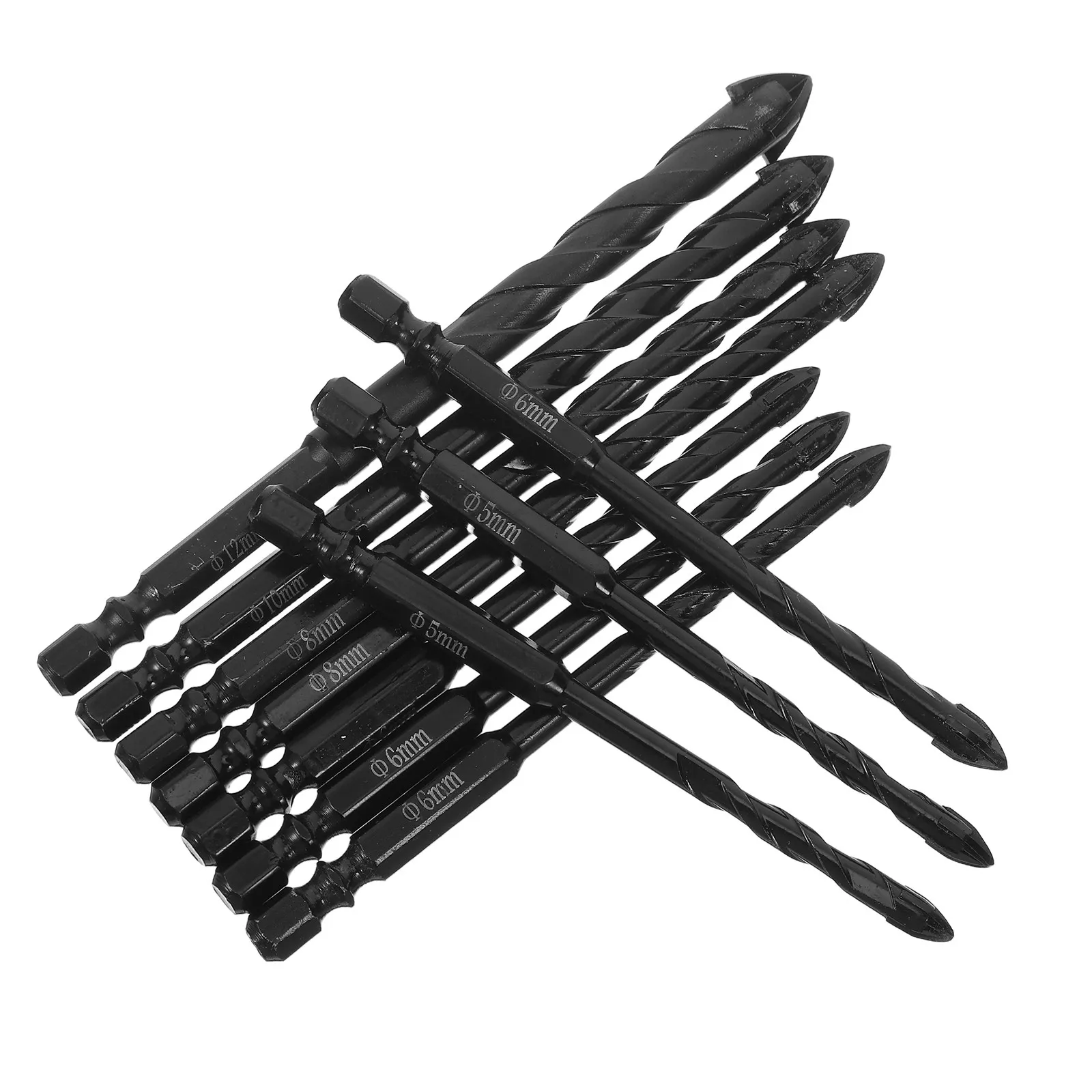 

Набор из 10 высокопрочных твердосплавных сверл по бетону для сверления плитки, стекла, керамики, мрамора, дерева