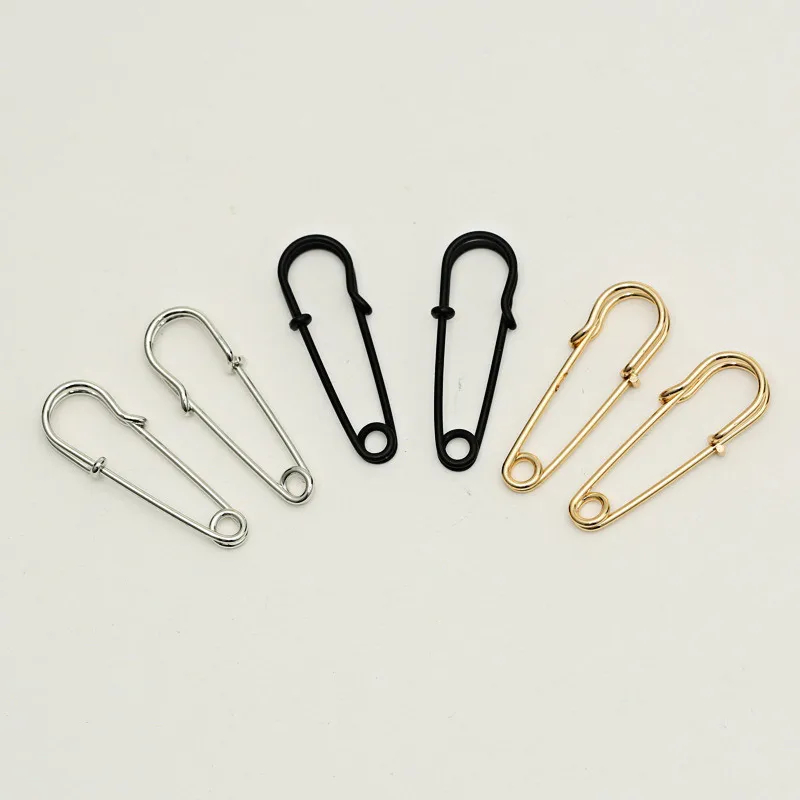 2023 Fashion Unique Design Paperclip Earring Tiny Cute Gothic Rock Gold Color Metal Safety Pin Long Stud Earrings For Women Men