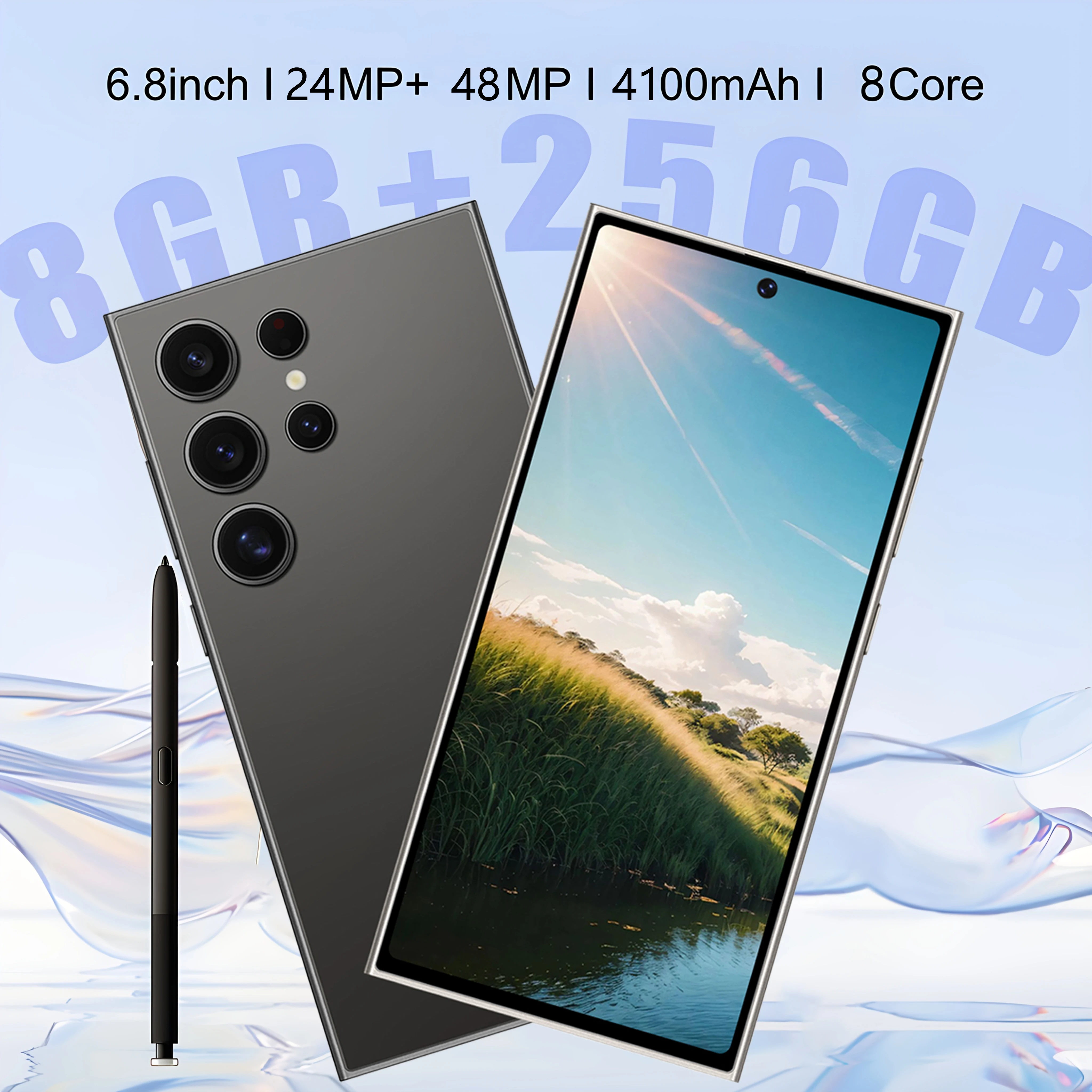Global Version S25 Pro Smartphone Android,6.8 inch,8+256GB ROM,Dual SIM,Mobile phone,Google Play Store,24+48MP,5000mAh,celulares