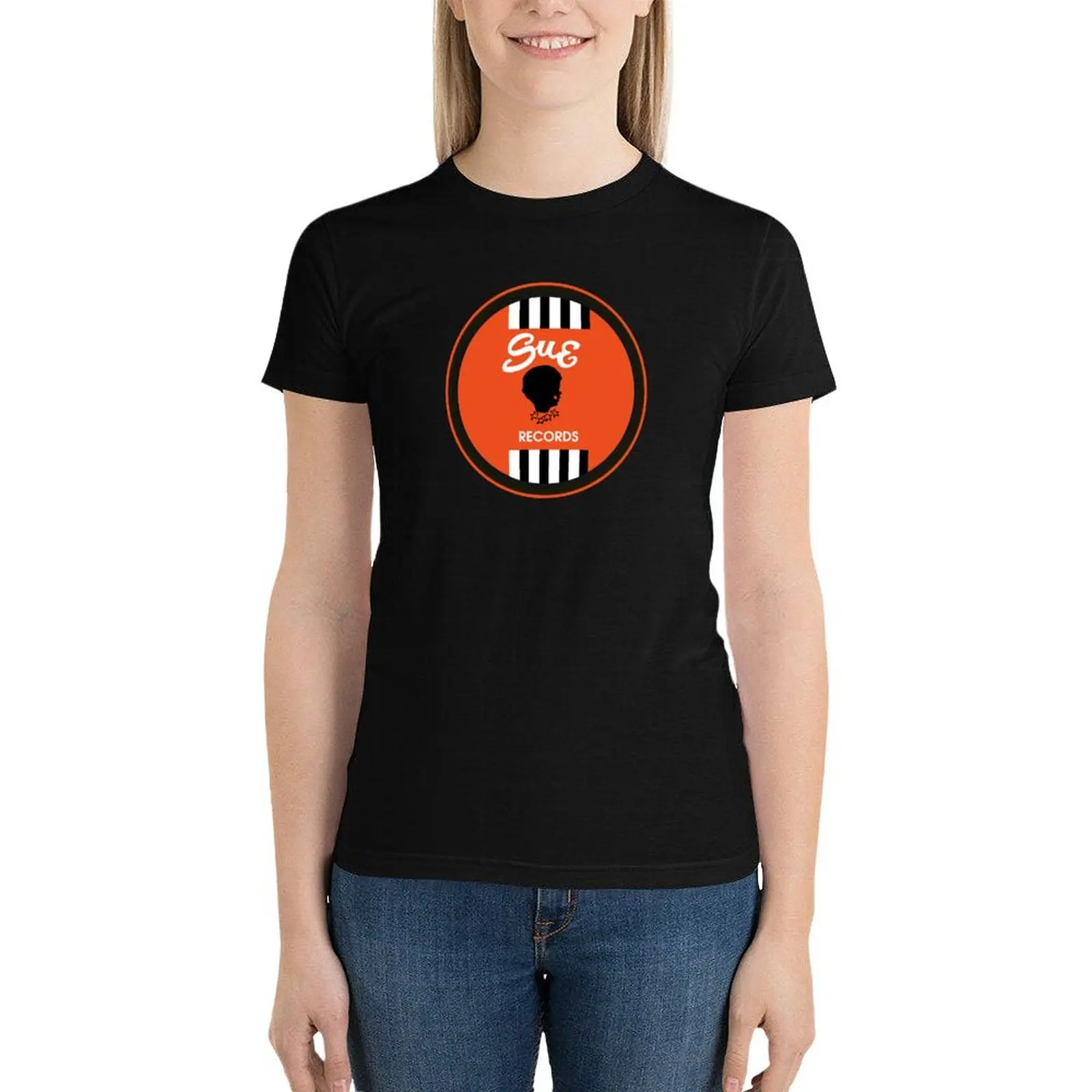 Sue records Target T-Shirt funny summer tops tees womans clothing