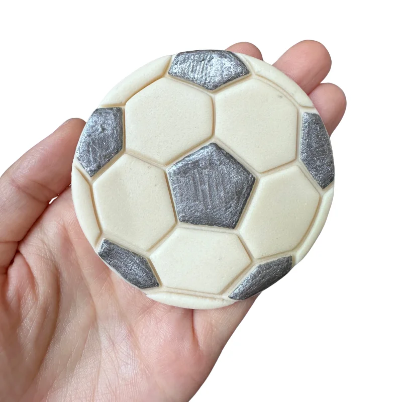 Cake Decoration 3inch Football PLA Cookie Cutter Soccer Game Fondant Plastic Cutter Cake Mould tools Fondant Baking Tool