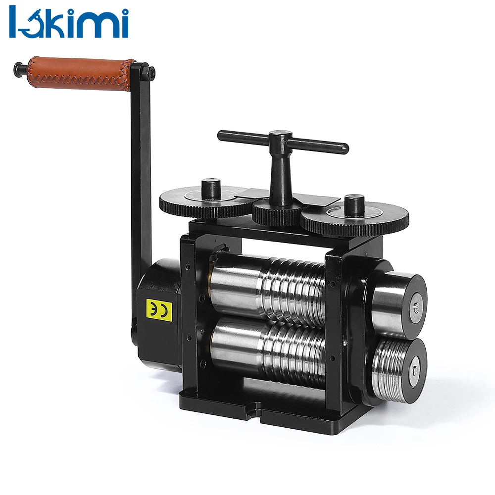 

Goldsmith Manual Rolling Mills Machine, Gear Ratio 1:4, Combination Metal Jewelry Sheet, Square and Semicircle Pattern LA-RM02G
