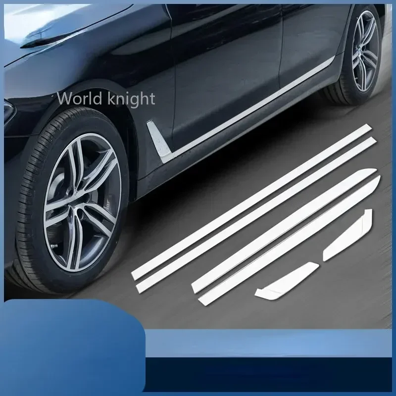 

Car Accessories For BMW 5 Series 2020-2022 Stainless Steel Silver Car Side Door Trim Strip Decorative Sticker