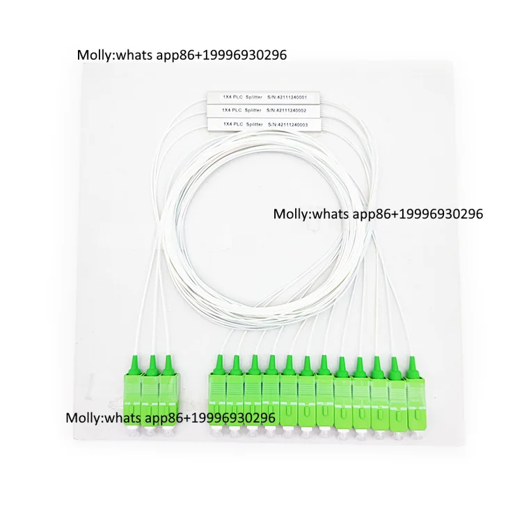 Unbalanced 1x2 Fbt Coupler with 1x8 Plc Pslitter Splicer 1x9 Mini Type SCAPC Fiber1x9 PLC Splitter