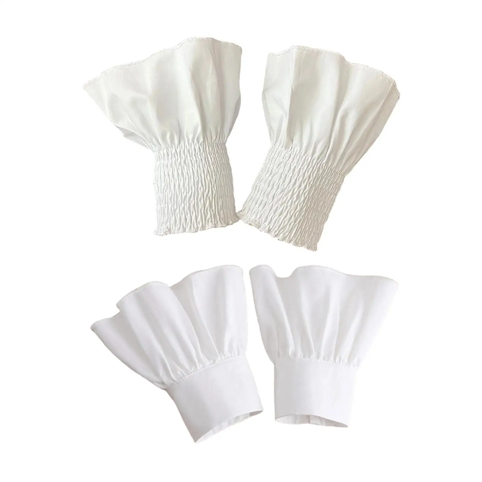 フリルカフス-フェイクカフス-ファッション-通気性-エレガント-フレアード-女性用-ガールズ用