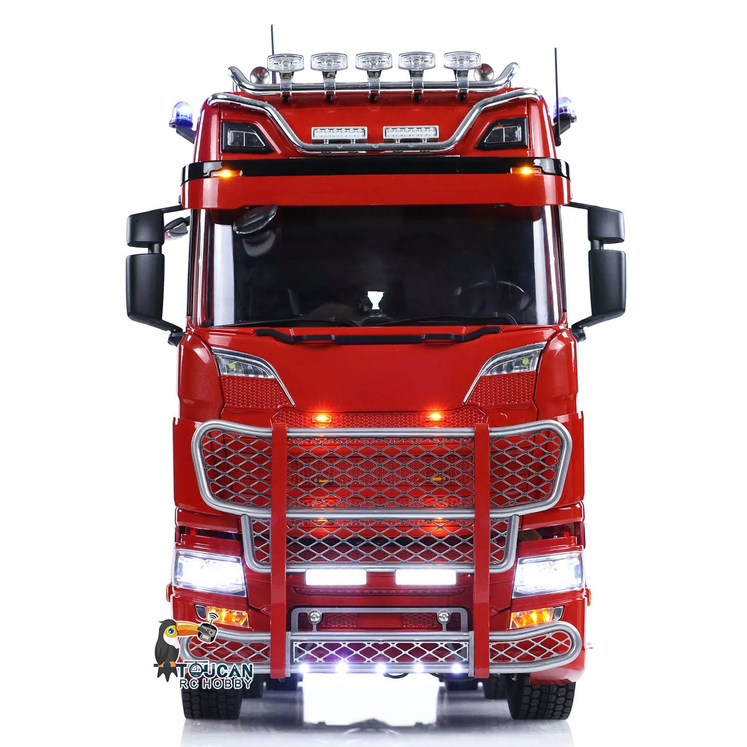 Juguete de Camión Tractor RC 770S a Escala 1:14, Chasis de Metal 8x8, Control Remoto, Diferencial con Bloqueo, 3 Velocidades, Suspensión de Cabina, Humo, Modelo ST8