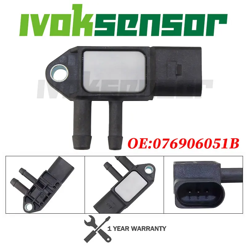 

Original NNew DPF Diesel Particulate Filter Differential Pressure Sensor 076906051B For Audi Volkswagen Skoda