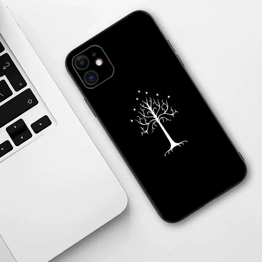 White Tree of Gondor  Phone Case For iPhone 15,14,13,12,11,Plus,Pro Max,XS,X,XR,SE,Mini,8,7 Soft Silicone Cover